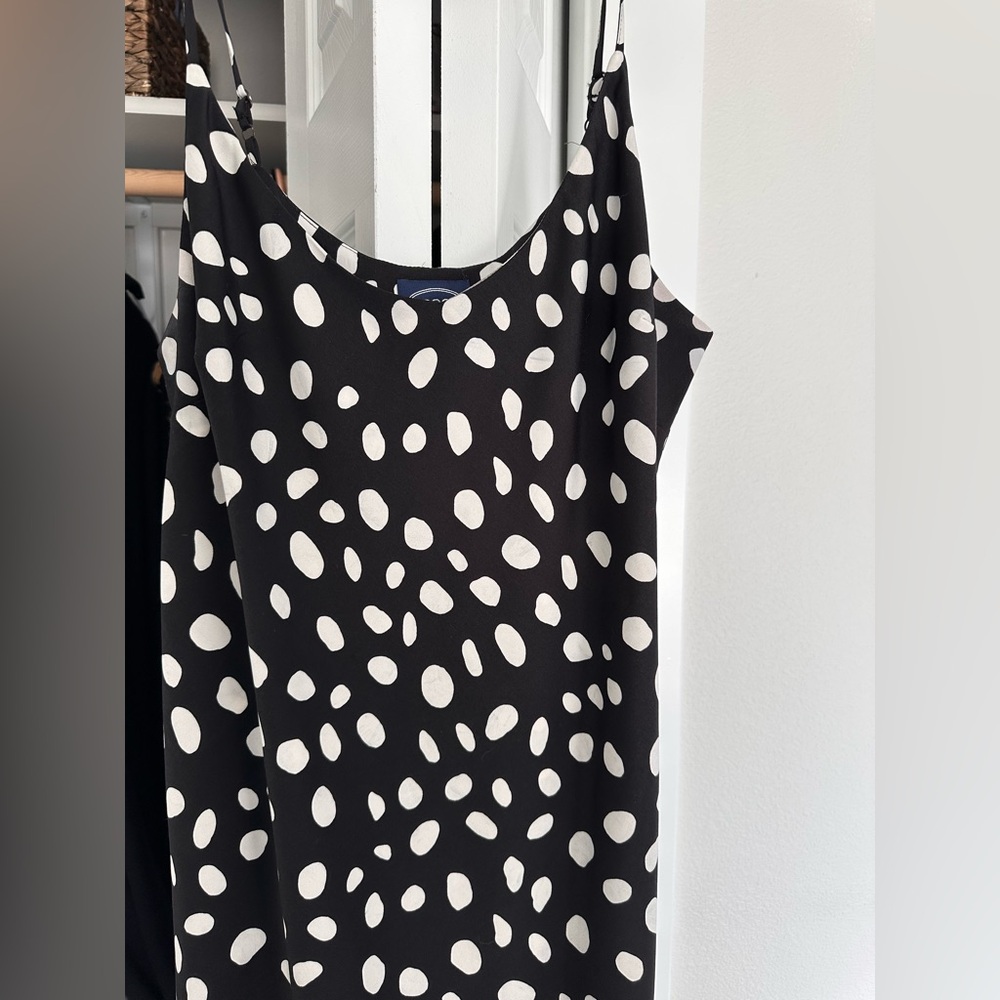 Polka dot slip dress